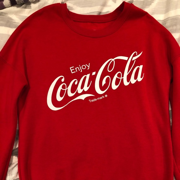 coca cola red sweatshirt